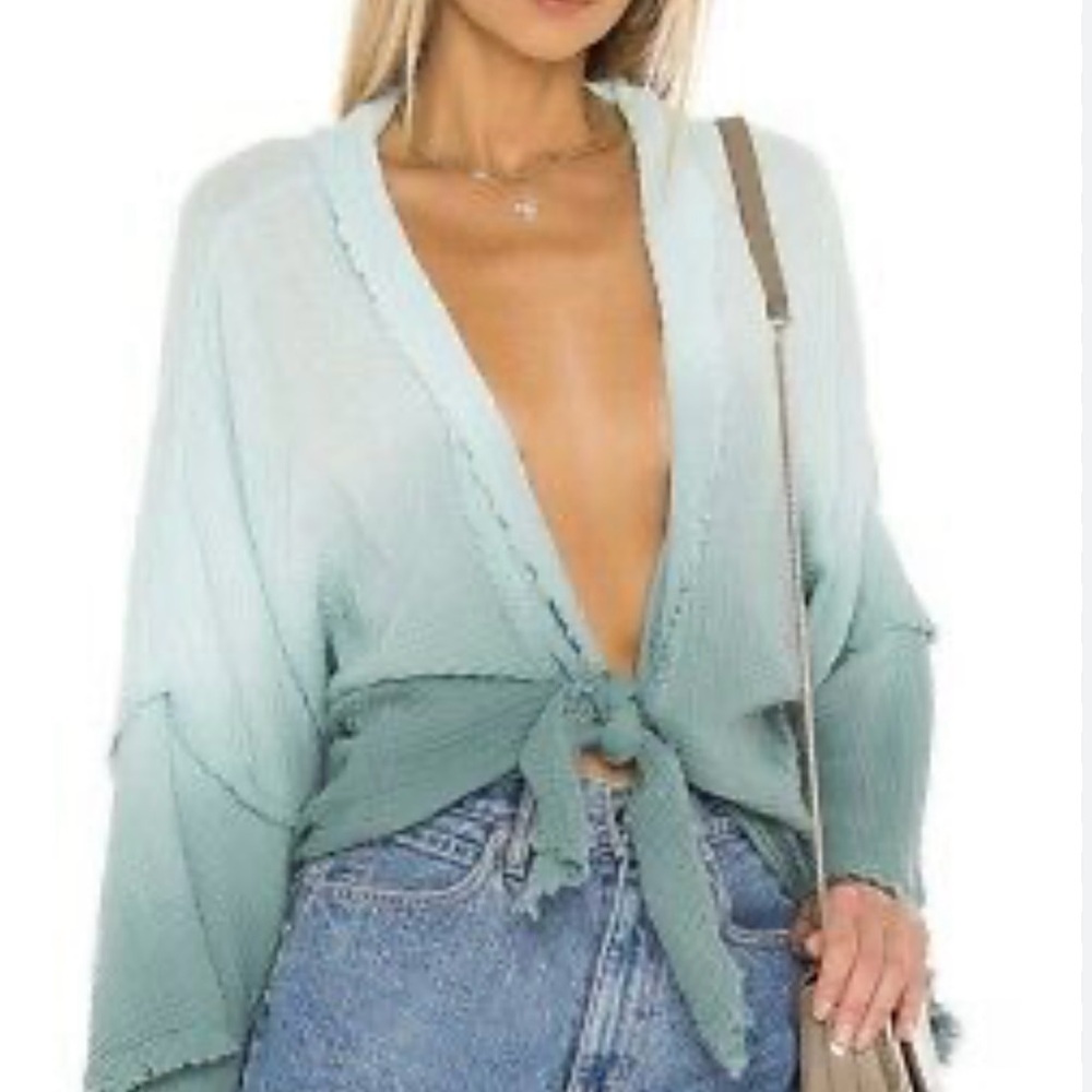 Young Fabulous andBroke Francesca Ocean Ombré cardigan shrug